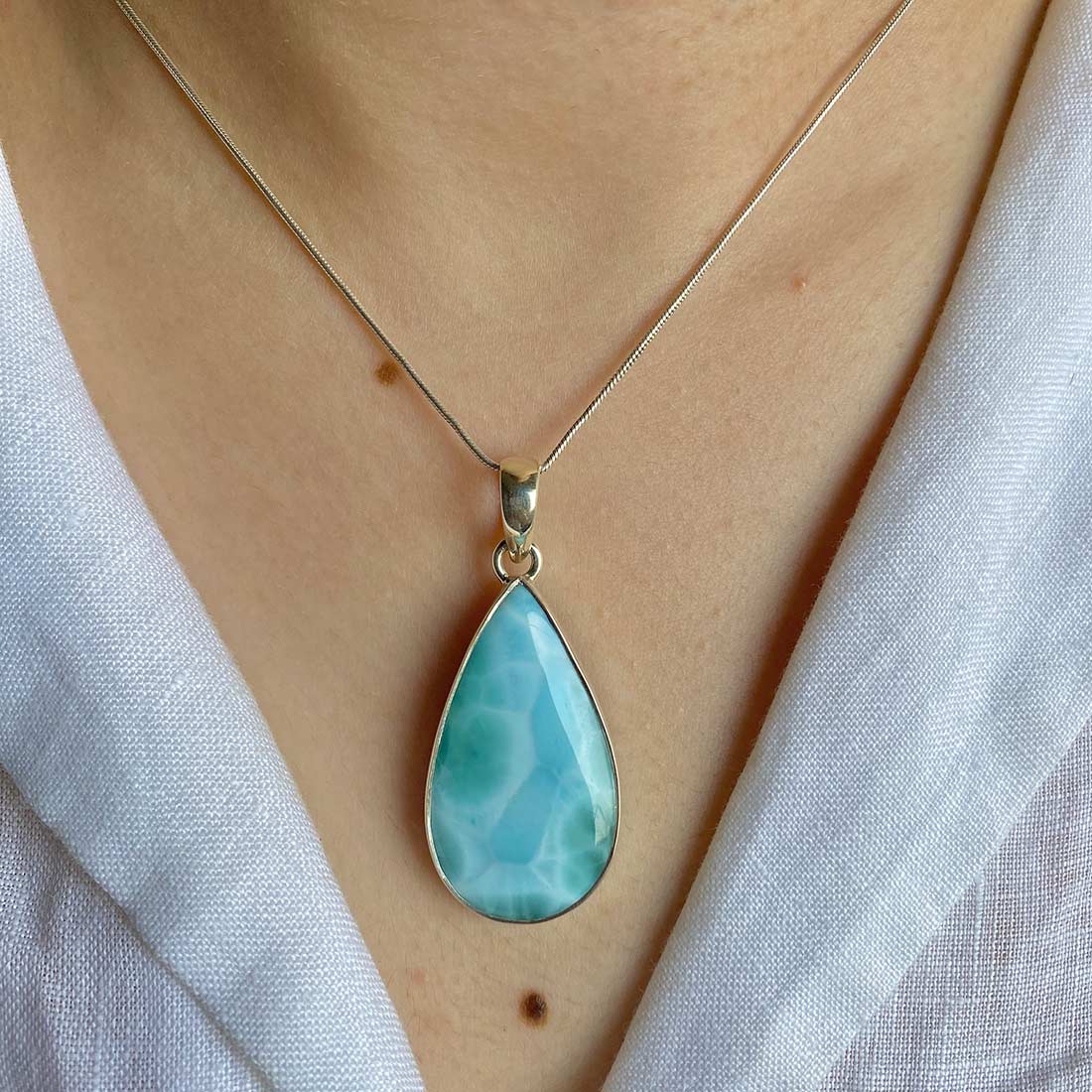 Larimar Pendant-(LAR-P-22.)